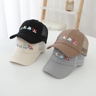 Mũ Hoạt Hình Trẻ Em Cho Bé Trai Và Bé Gái Mũ Bóng Chày Có Họa Tiết Xe Thêu Thích Hợp Cho Bé 2-7 Tuổi