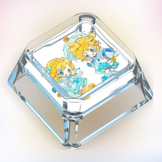Miku Keycaps Hoạt Hình Dễ Thương Keycaps Tùy Chỉnh Bàn Phím Cơ Trong Suốt Keycaps
