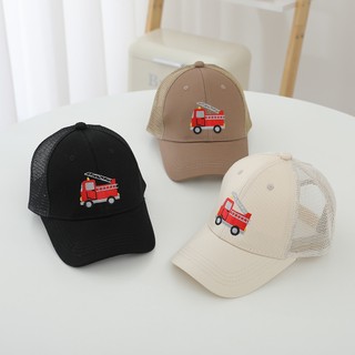 Mũ Hoạt Hình Trẻ Em Cho Bé Trai Và Bé Gái Mũ Bóng Chày Với Họa Tiết Xe Kỹ Thuật Thêu Thích Hợp Cho Bé 2-7 Tuổi