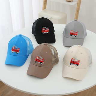 Mũ Hoạt Hình Trẻ Em Cho Bé Trai Và Bé Gái Mũ Bóng Chày Với Họa Tiết Xe Kỹ Thuật Thêu Thích Hợp Cho Bé 2-7 Tuổi