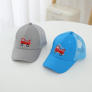 Mũ Hoạt Hình Trẻ Em Cho Bé Trai Và Bé Gái Mũ Bóng Chày Với Họa Tiết Xe Kỹ Thuật Thêu Thích Hợp Cho Bé 2-7 Tuổi