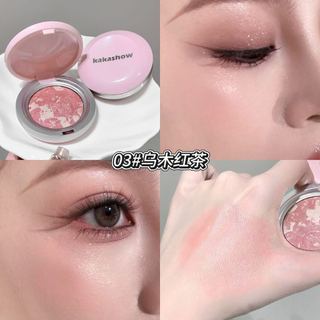 Phấn Má Đơn Sắc KAKASHOW - Hoàn thiện màu mờ tự nhiên, lâu trôi & không thấm nước, mịn màng & sắc tố cao, Phấn má hồng tông màu cam C670