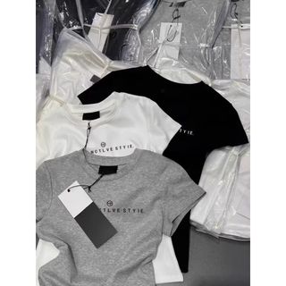 Áo Thun Nữ 100% Cotton Cổ Tròn, Dây Đeo Vai, Họa Tiết Hoạt Hình
