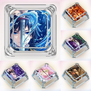 Demon Slayer Keycaps Hoạt Hình Dễ Thương Keycaps Tùy Chỉnh Bàn Phím Cơ Trong Suốt Keycaps