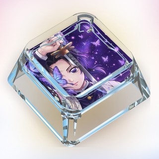 Demon Slayer Keycaps Hoạt Hình Dễ Thương Keycaps Tùy Chỉnh Bàn Phím Cơ Trong Suốt Keycaps