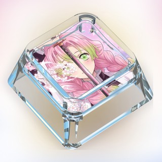 Demon Slayer Keycaps Hoạt Hình Dễ Thương Keycaps Tùy Chỉnh Bàn Phím Cơ Trong Suốt Keycaps