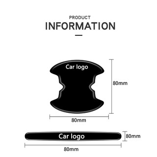 4 / 8 Chiếc Silicon Cửa Xe Tay Cầm Bảo Vệ Phim Miếng Dán Phụ Kiện Dành Cho Xe Honda Mugen Power Civic Accord CRV Hrv Jazz CBR VTEC VFR Phụ Kiện
