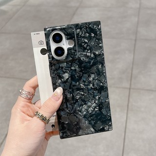 Ốp điện thoại hình vuông mát mẻ vỏ cam sang trọng phù hợp cho iPhone 13 14 15 16 17 Pro Max bán trong suốt bao gồm tất cả vỏ silicon chống rơi