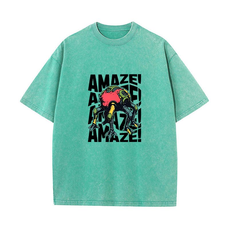Amaze Project Hail Mary Rocky - Áo thun nam cotton ngộ nghĩnh, cổ tròn, tay ngắn, phù hợp mùa hè