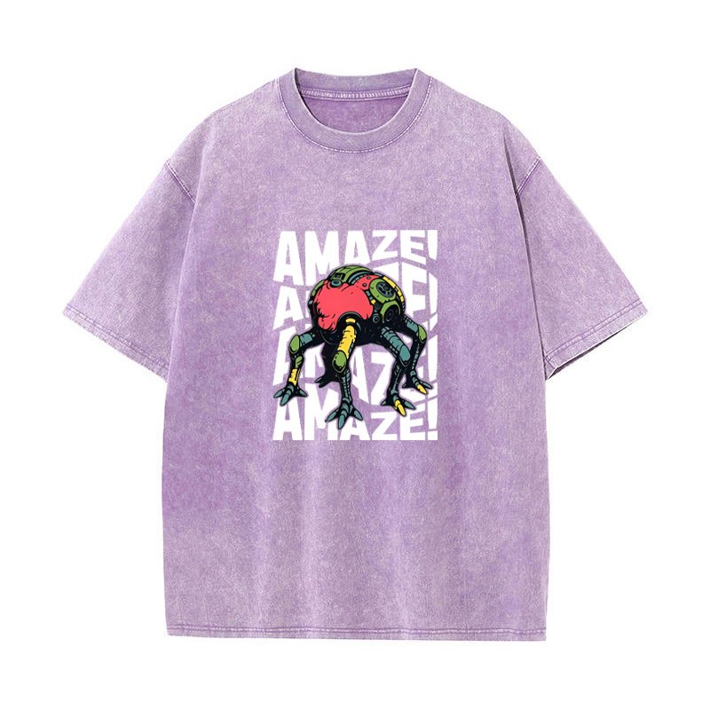 Amaze Project Hail Mary Rocky - Áo thun nam cotton ngộ nghĩnh, cổ tròn, tay ngắn, phù hợp mùa hè