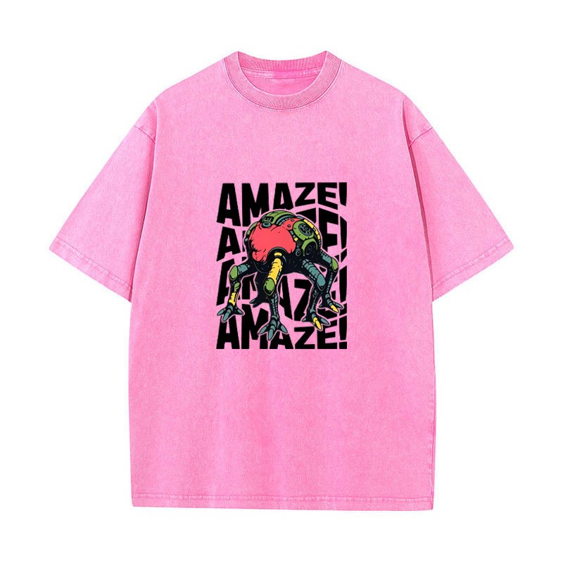 Amaze Project Hail Mary Rocky - Áo thun nam cotton ngộ nghĩnh, cổ tròn, tay ngắn, phù hợp mùa hè