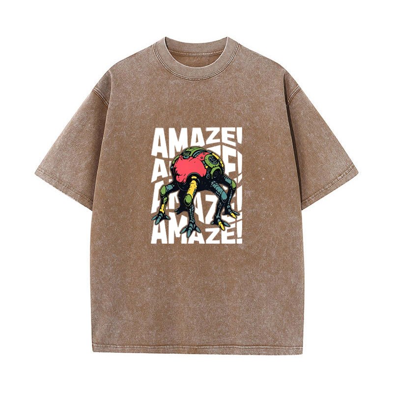 Amaze Project Hail Mary Rocky - Áo thun nam cotton ngộ nghĩnh, cổ tròn, tay ngắn, phù hợp mùa hè
