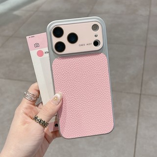 Ốp điện thoại màu hồng siêu mỏng hai màu cửa sổ lớn vải thiều thích hợp cho iPhone 11 12 13 14 15 16 17 Pro Max bao gồm tất cả các loại màng ống kính chống rơi