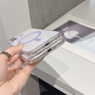 Khung màu tương phản siêu mỏng Vỏ điện thoại PC màu cam từ tính trong suốt cao phù hợp cho iPhone 11 12 13 14 15 16 17 Pro Max Vỏ cứng chống rơi