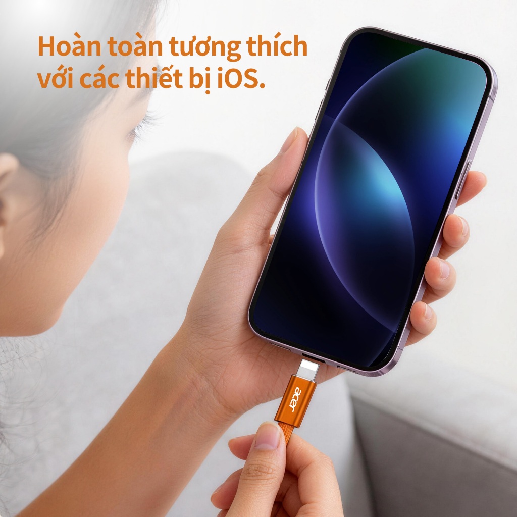 Acer Dây cáp sạc nhanh Type C sang L 27W PD Cáp USB C truyền dữ liệu cho Với cáp dữ liệu truyền dữ liệu 480 Mbps 20W Thích hợp cho IP 11 12 13 14 máy tính bảng UC0025