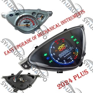 Đồng hồ tốc độ kỹ thuật số mới Đồng hồ đo xe máy RPM EFI ECO Đồng hồ đo dầu Tổng số dặm Đồng hồ đèn pha tự động cho YAMAHA Mio Sporty