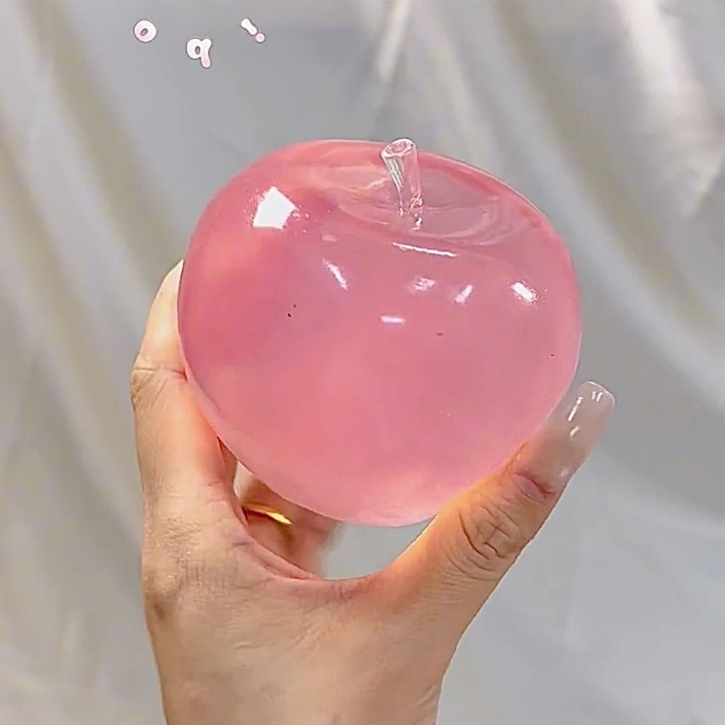 Squishy Green Apple Stress Ball Fidget Đồ chơi cảm giác phục hồi chậm Đồ chơi bóp cho trẻ em Chống căng thẳng