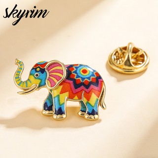 Skyrim Thái voi inox thổ cẩm 35mm - Bùa hộ mệnh may mắn, món quà độc đáo