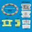 Baosity Chà Khuôn Đất Tròn Gạch Bê Tông DIY Path Maker Nhựa ABS Khuôn Tái Sử Dụng Để Trang Trí Sân Vườn