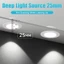 CANMEIJIA Tri Colors Recessed Đèn LED Pin Downlight 5W 3 màu 3000K / 4000K / 6500K Bóng đèn có thể lựa chọn GU10 Đèn LED âm trần cho phòng khách Phòng ngủ Phòng tắm Văn phòng