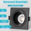 CANMEIJIA Tri Colors Recessed Đèn LED Pin Downlight 5W 3 màu 3000K / 4000K / 6500K Bóng đèn có thể lựa chọn GU10 Đèn LED âm trần cho phòng khách Phòng ngủ Phòng tắm Văn phòng