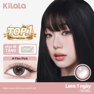 10 chiếc Kính áp tròng Kilala màu lục Film Green lens cận 1 ngày DIA 14.2mm có độ (0-8)