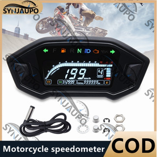 Đa Năng Xe Máy Kỹ Thuật Số Đồng Hồ Tốc Độ LED Tachometer Bảng Điều Khiển Bảng Điều Khiển Máy Đo Màn Hình LCD Cho Xi Lanh 1 2 4
