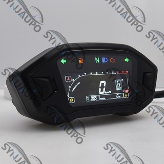 Đa Năng Xe Máy Kỹ Thuật Số Đồng Hồ Tốc Độ LED Tachometer Bảng Điều Khiển Bảng Điều Khiển Máy Đo Màn Hình LCD Cho Xi Lanh 1 2 4