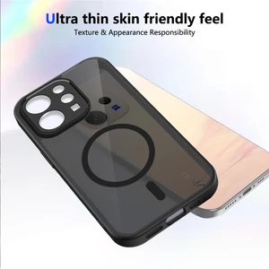 Ốp lưng Vivo V70 5G Vỏ thu hút từ tính màu đen mờ cho ốp điện thoại Vivo V70 5G