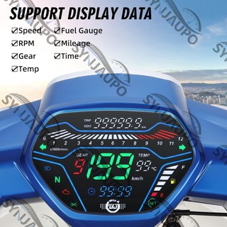 Đồng hồ đo kỹ thuật số LED cho Honda Wave100 Alpha EX5 Class1 CX DX CD110 Ori Tokyoda Xe máy Tachometer Đồng hồ tốc độ Assy