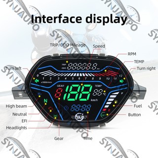 Đồng hồ đo kỹ thuật số LED cho Honda Wave100 Alpha EX5 Class1 CX DX CD110 Ori Tokyoda Xe máy Tachometer Đồng hồ tốc độ Assy