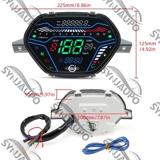 Đồng hồ đo kỹ thuật số LED cho Honda Wave100 Alpha EX5 Class1 CX DX CD110 Ori Tokyoda Xe máy Tachometer Đồng hồ tốc độ Assy