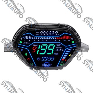 Đồng hồ đo kỹ thuật số LED cho Honda Wave100 Alpha EX5 Class1 CX DX CD110 Ori Tokyoda Xe máy Tachometer Đồng hồ tốc độ Assy