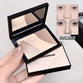 Bảng Phấn Tạo Khối 3 Màu KAKASHOW - Lâu Dài & Sắc Tố Cao, Chống Thấm Nước & Chống lem, Phấn Mờ Tự Nhiên & Phấn Đường Viền Làm Nổi Bật C453