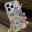 Ốp lưng cứng hình hoa phong cách sơn dầu tương thích với iPhone 13 14 pro max 15 pro max 16 pro max 17pro max