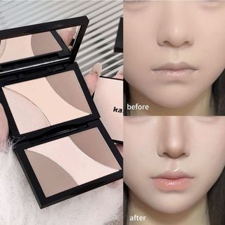 Bảng Phấn Tạo Khối 3 Màu KAKASHOW - Lâu Dài & Sắc Tố Cao, Chống Thấm Nước & Chống lem, Phấn Mờ Tự Nhiên & Phấn Đường Viền Làm Nổi Bật C453