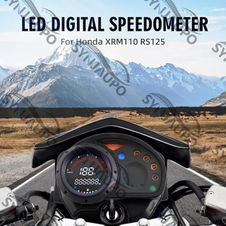 Dành Cho Xe honda XRM110 RS125 Xe Máy Dụng Cụ Kỹ Thuật Số Đồng Hồ Tốc Độ Máy Đo Nhiên Liệu Đồng Hồ Đo Số Dặm Bánh Xe Máy Bảng Đồng Hồ