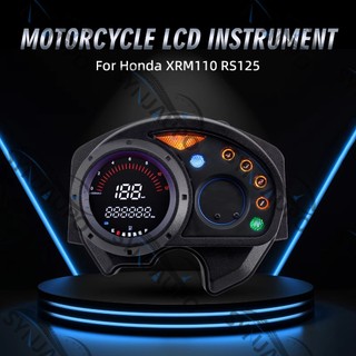 Dành Cho Xe honda XRM110 RS125 Xe Máy Dụng Cụ Kỹ Thuật Số Đồng Hồ Tốc Độ Máy Đo Nhiên Liệu Đồng Hồ Đo Số Dặm Bánh Xe Máy Bảng Đồng Hồ