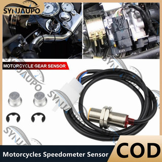 Cáp cảm biến xe máy 12V với 2 nam châm cho xe tay ga ATV Đồng hồ tốc độ kỹ thuật số Đồng hồ tốc độ Máy đo tốc độ