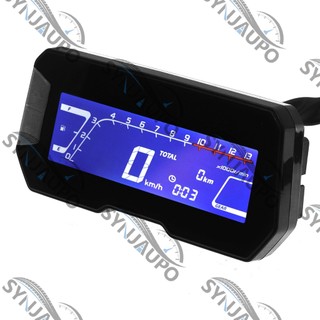12000 RPM 6 Bánh Răng Mới Xe Máy LCD Đồng Hồ Đo Tốc Độ Điện Kỹ Thuật Số Sửa Đổi Có Thể Điều Chỉnh Đồng Hồ Tốc Độ Cho Xe Honda CRF300L CRF300 RALLY CRF250 / L GROM cb300r