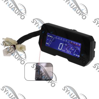 12000 RPM 6 Bánh Răng Mới Xe Máy LCD Đồng Hồ Đo Tốc Độ Điện Kỹ Thuật Số Sửa Đổi Có Thể Điều Chỉnh Đồng Hồ Tốc Độ Cho Xe Honda CRF300L CRF300 RALLY CRF250 / L GROM cb300r