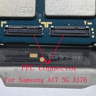 2-10 Chiếc Usb Màn Hình Lcd FPC Kết Nối Cắm Cho Galaxy Samsung A17 5G A176 Sạc Sạc 40 Pin Jack Liên Hệ Trên Tàu