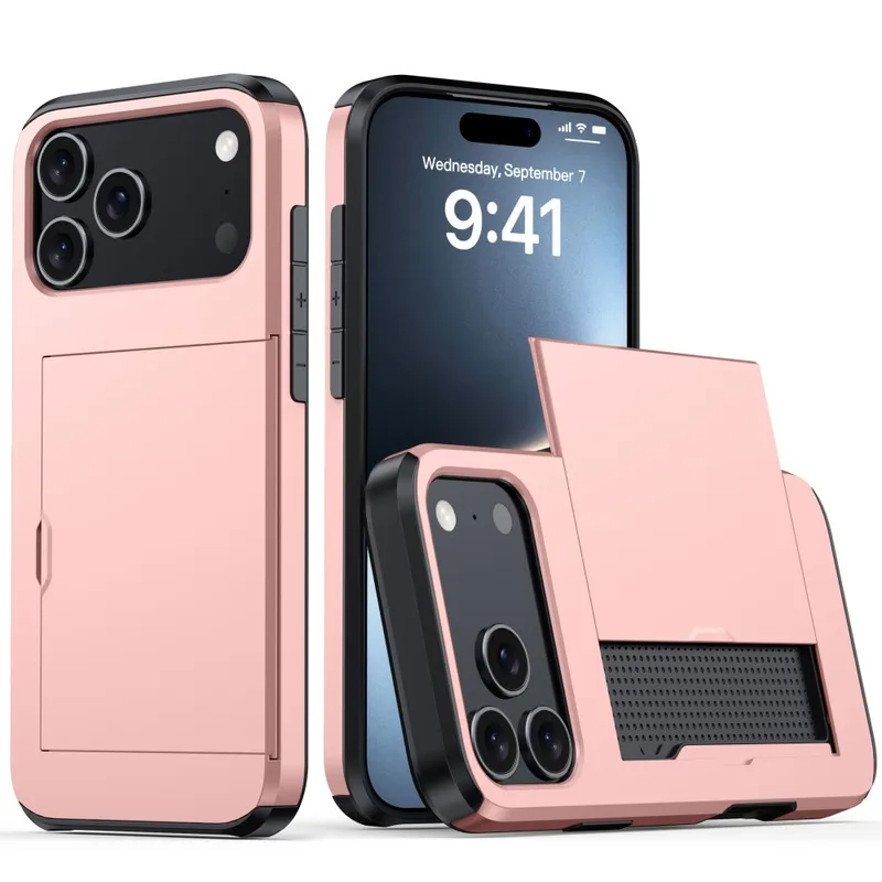 Hộp đựng thẻ lật từ tính tương thích với iPhone 17 16 15 14 Plus 13 12 Pro MAX Hybrid Heavy Duty Armor Card Pocket Stand Wallet Cover