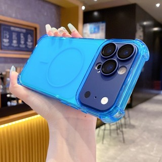 Ốp điện thoại từ tính mờ cửa sổ lớn sáng tạo có thể tháo rời bốn góc chống rơi thích hợp cho iPhone 13 14 15 16 17 Pro Max