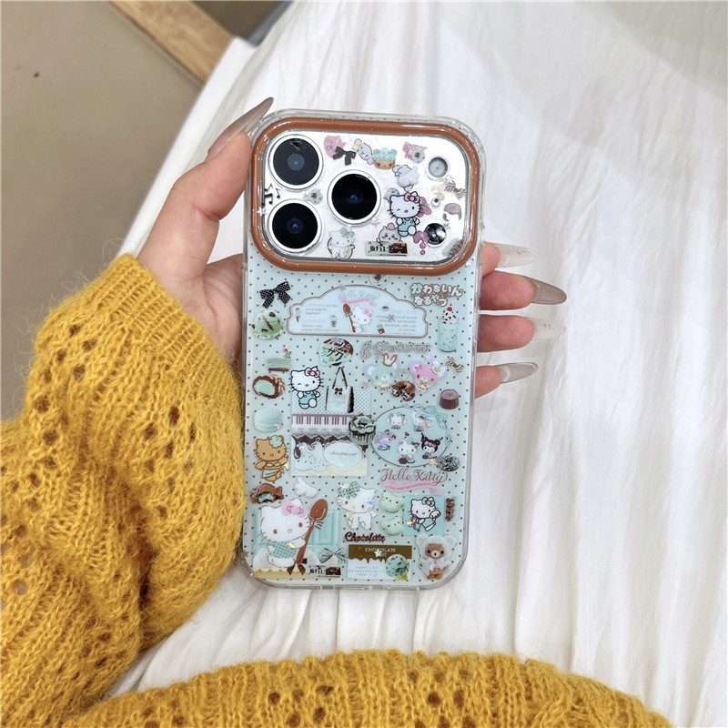 IPhone 17 Pro max 16 Pro max Họa tiết hoạt hình toàn màn hình TPU materia IMD xử lý Vỏ điện thoại