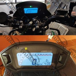 Mới Đa Năng Xe Máy LCD Kỹ Thuật Số 13000rpm Đồng Hồ Tốc Độ Đèn Nền Xe Động Cơ Cho 2-4 Xi Lanh Đồng Hồ Đo 7 Màu Điều Chỉnh