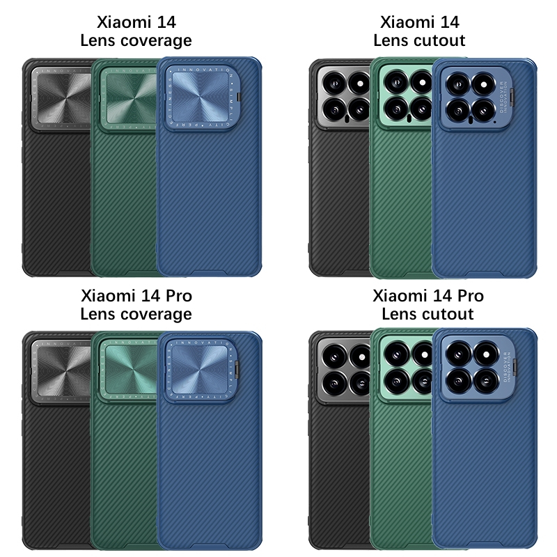 Nillkin Cho Xiaomi 14 Pro Camshield ProP PC TPU Chống Sốc Từ Bảo Vệ Ống Kính Máy Ảnh Chân Đế Ốp Lưng Cứng Vỏ Điện Thoại Vỏ