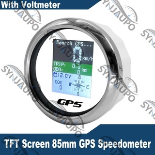 Màn Hình TFT HD 85 Mm Đồng Hồ Tốc Độ Kỹ Thuật Số GPS Đồng Hồ Đo Vôn Kế 12V 24V Với Tripmeter Cho Ô Tô Ô Tô Xe Máy RV
