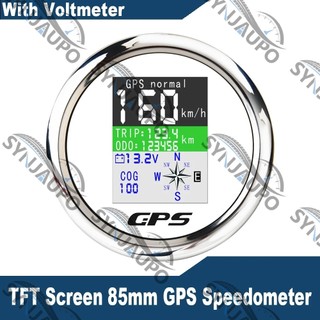 Màn Hình TFT HD 85 Mm Đồng Hồ Tốc Độ Kỹ Thuật Số GPS Đồng Hồ Đo Vôn Kế 12V 24V Với Tripmeter Cho Ô Tô Ô Tô Xe Máy RV