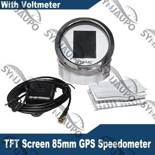 Màn Hình TFT HD 85 Mm Đồng Hồ Tốc Độ Kỹ Thuật Số GPS Đồng Hồ Đo Vôn Kế 12V 24V Với Tripmeter Cho Ô Tô Ô Tô Xe Máy RV